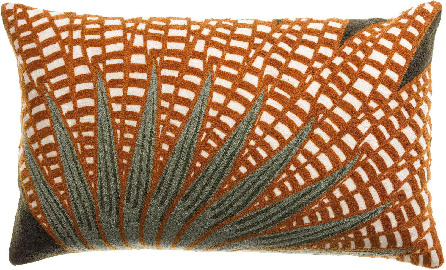 Embroidered Patterned Cushion - Ewan - 3 Colours Available