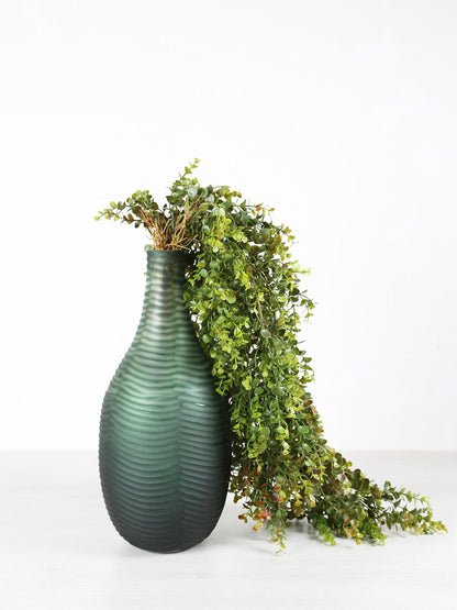 Elichi Green Round Glass Vase - 2 Shapes available