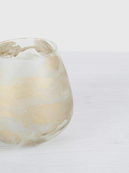 Ozain Glass Stormlight - Cream -  Marble Finish