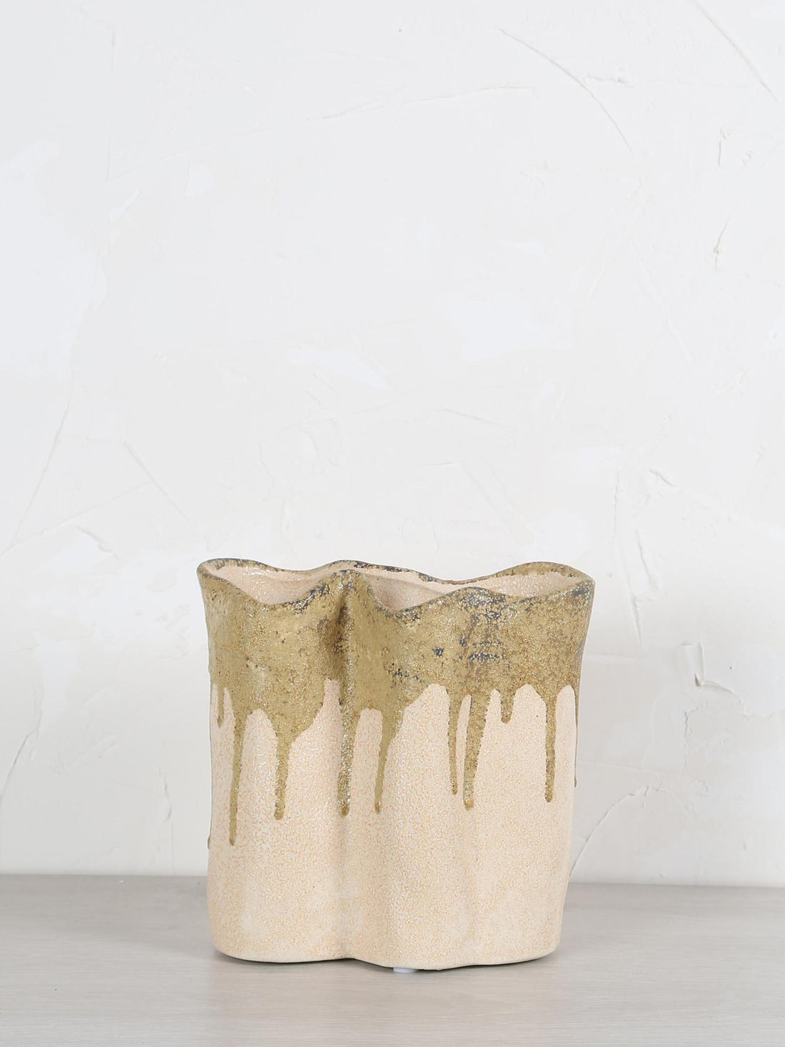 Flovilla Vase - cream, olive, green