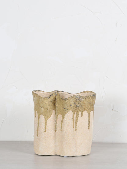 Flovilla Vase - cream, olive, green