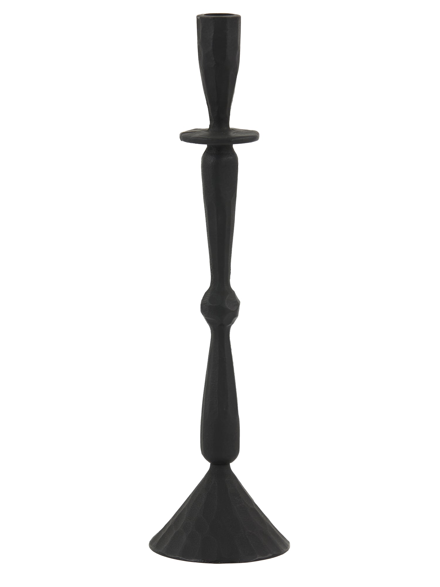 Matt Black Tall Candle Holder - 2 Sizes Available
