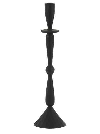 Matt Black Tall Candle Holder - 2 Sizes Available