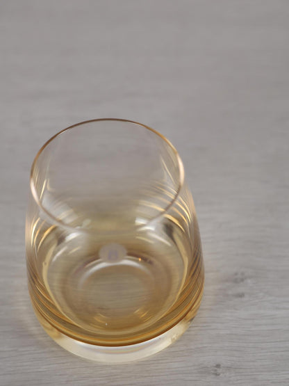 Amber Mouthblown Tumbler