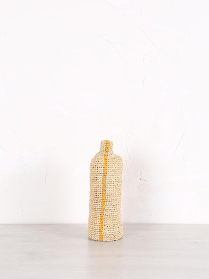 Tall Woven Vertical Striped Bud/Bottle Vase - 2 colours