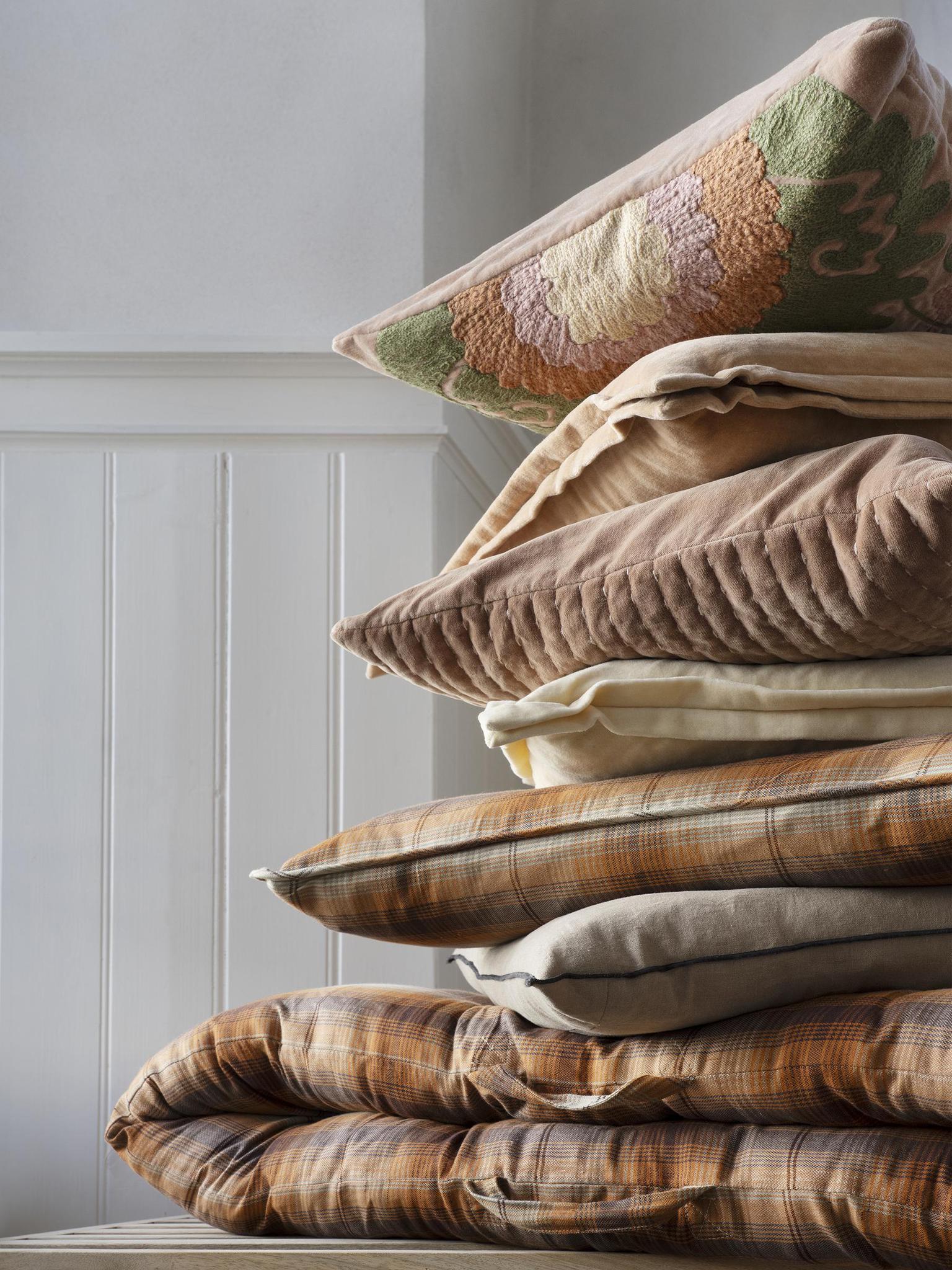Suzani Embroidered velvet cushion - 2 Colour Options Available