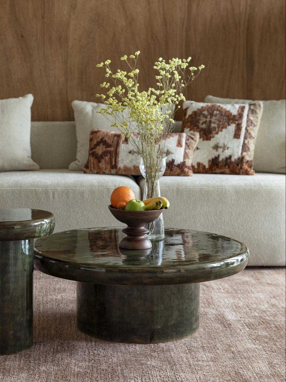 Marcie Green Mango Wood Coffee Table
