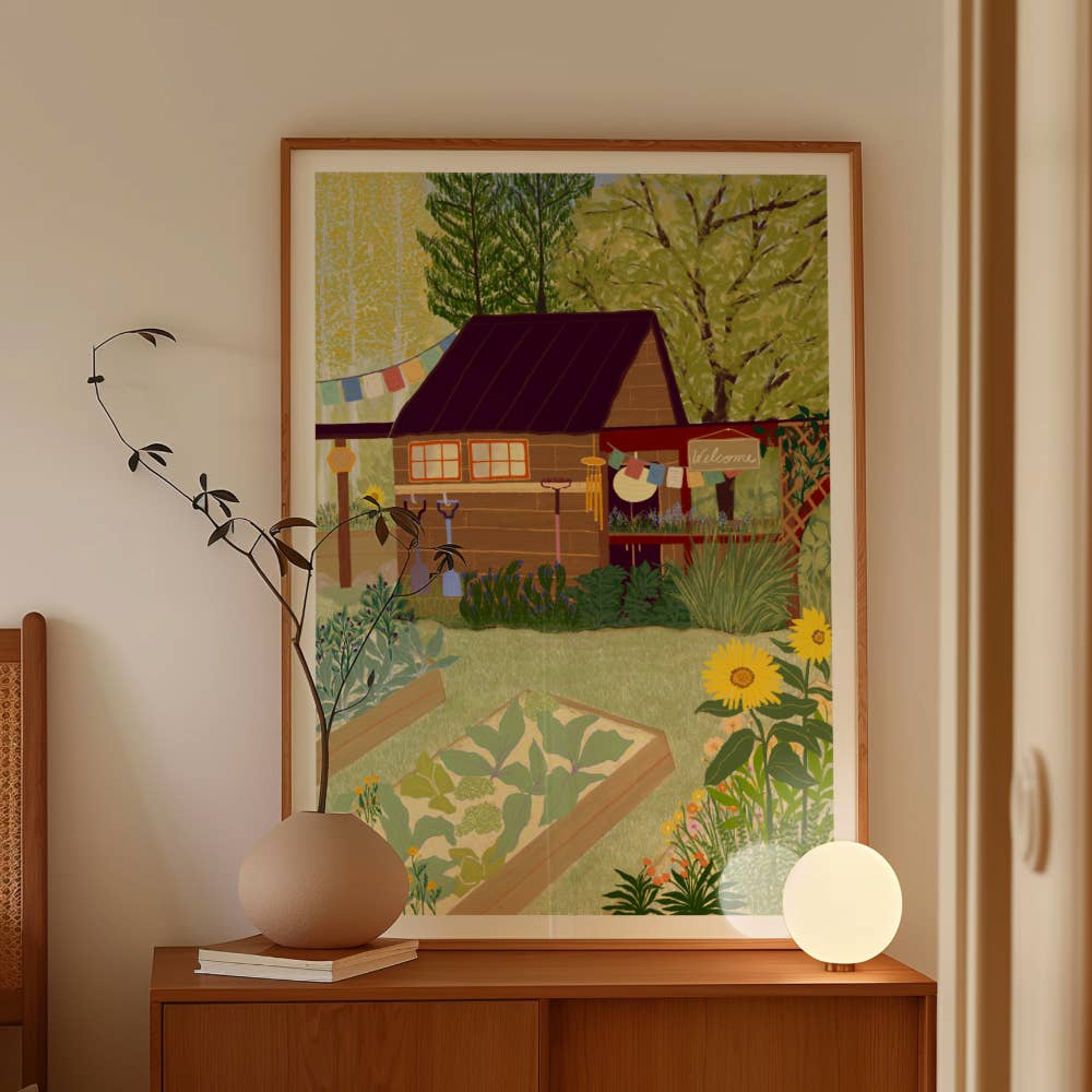 Veggie Garden Art Print | Gardener&