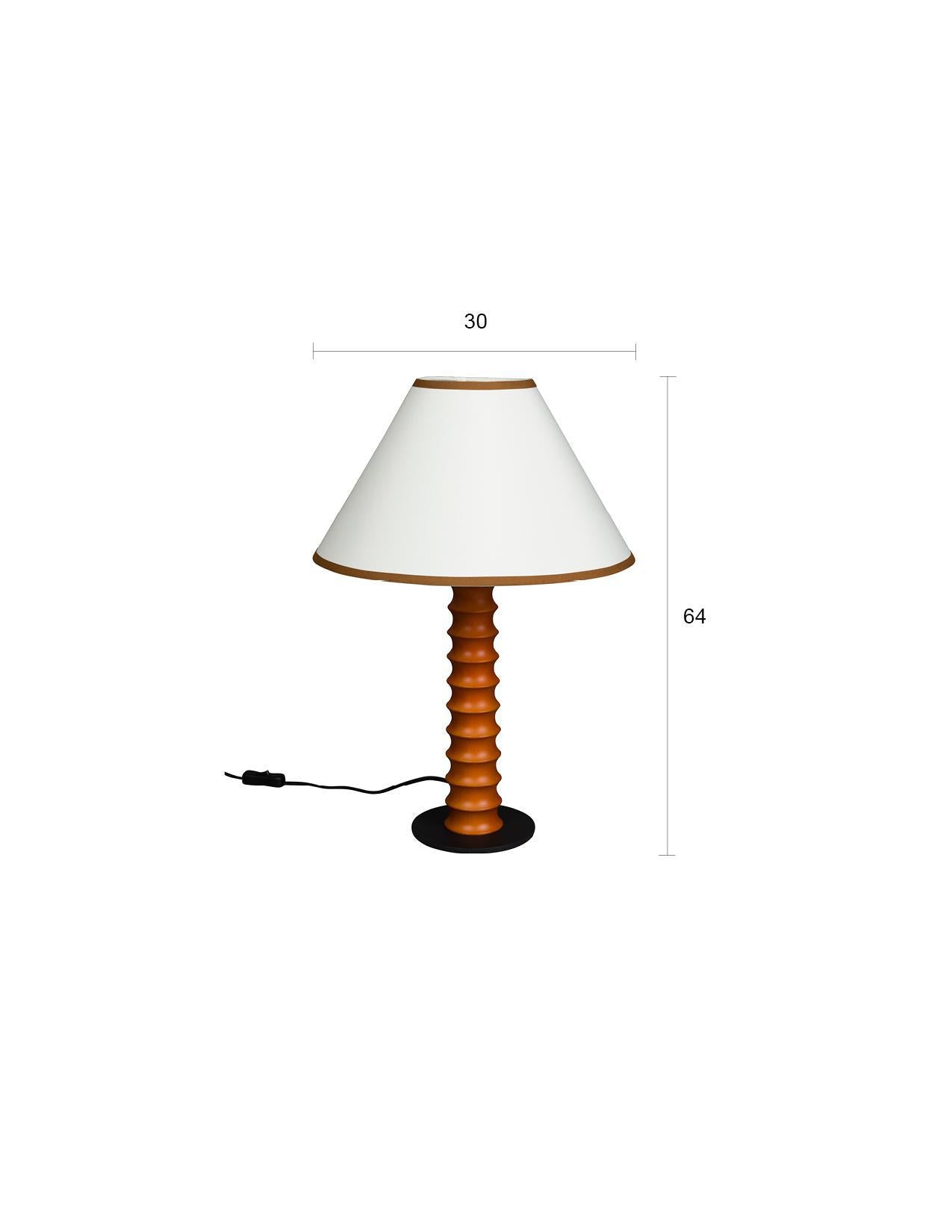 Horace Oak Wood Lamp - 2 Sizes Available