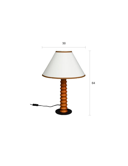 Horace Oak Wood Lamp - 2 Sizes Available
