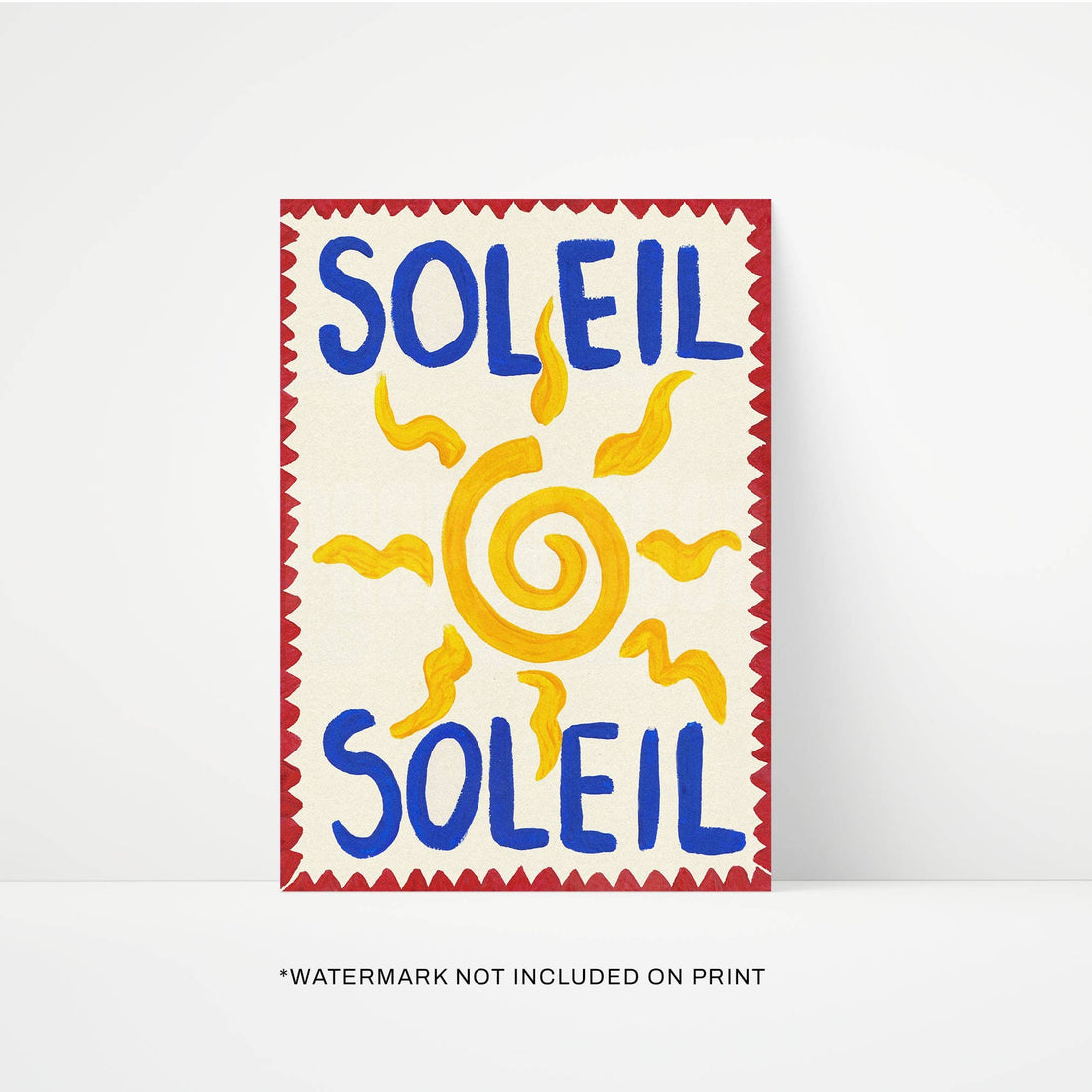 Soleil Hand Painted Print
