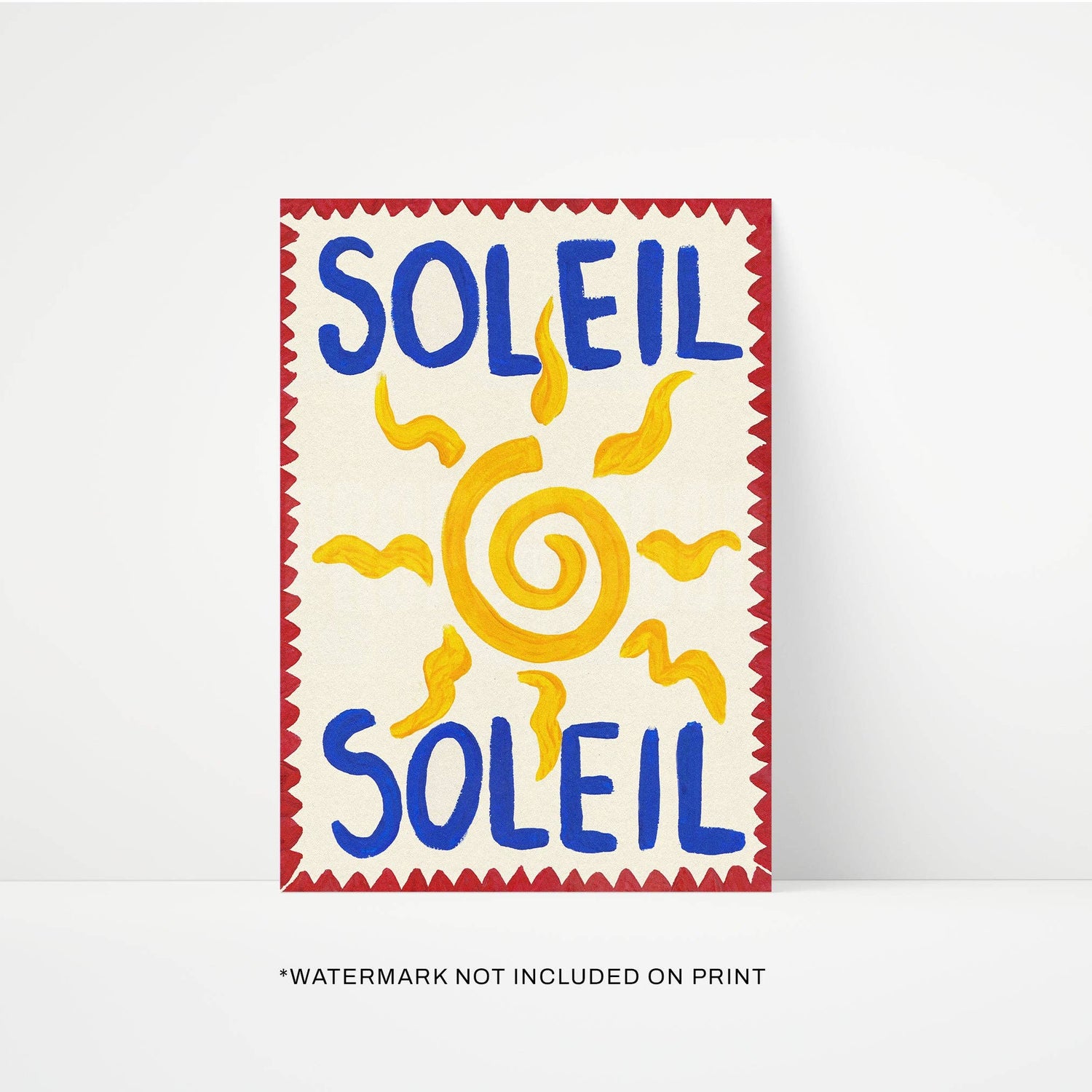 Soleil Hand Painted Print