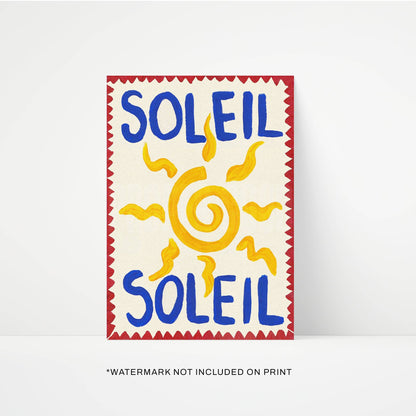 Soleil Hand Painted Print