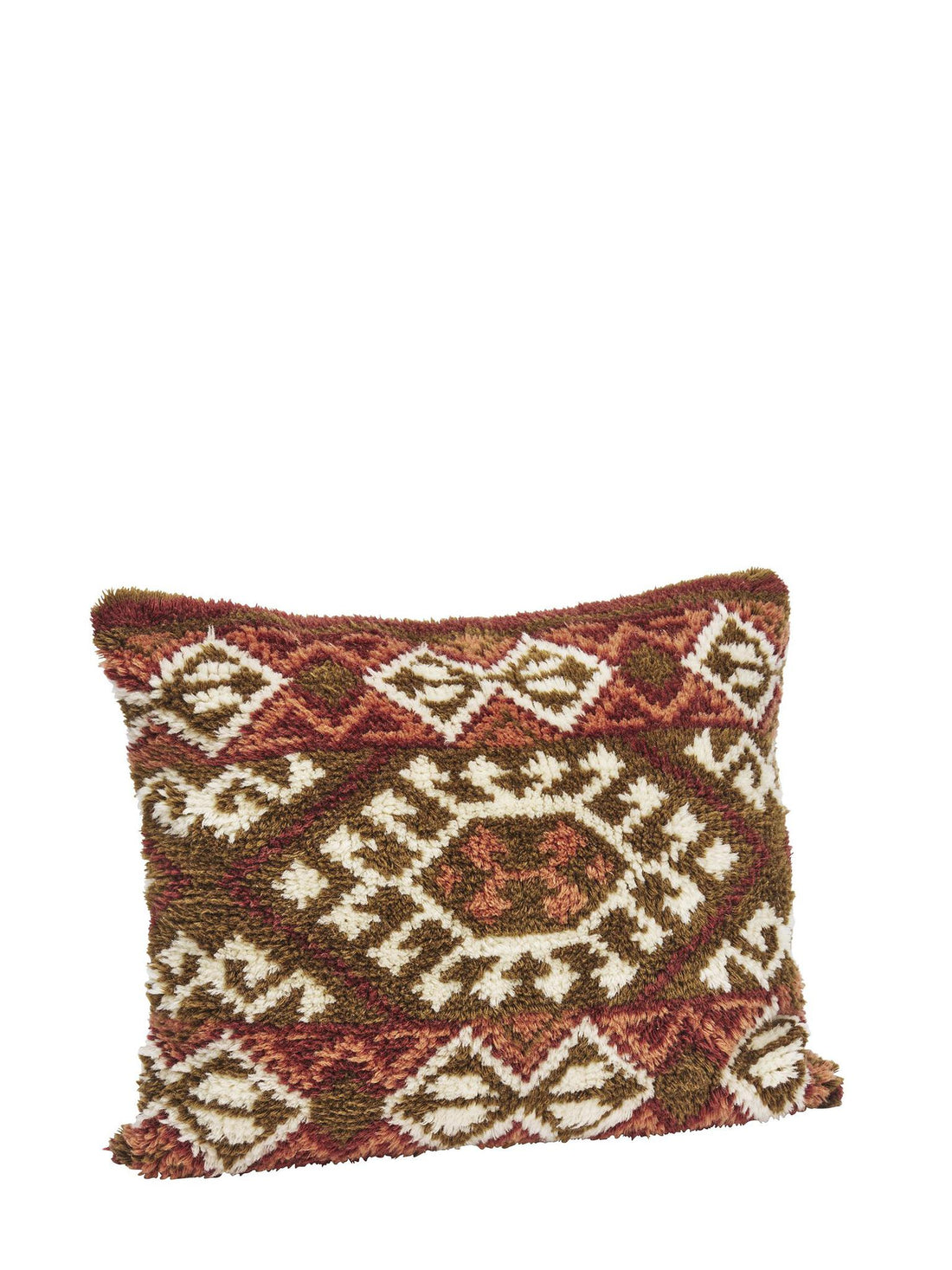 Large Printed Hand Woven Wool Cushion