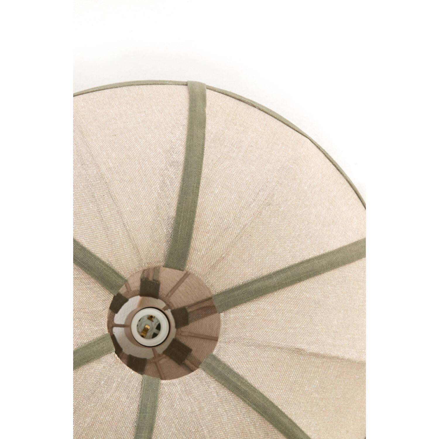 Mirleys Natural Linen Hanging Lamp - Olive, Crème, Beige - 2 Sizes Available