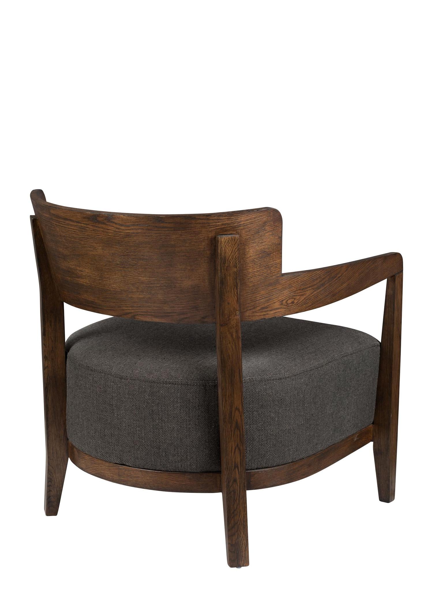 durian solid oak lounge chair