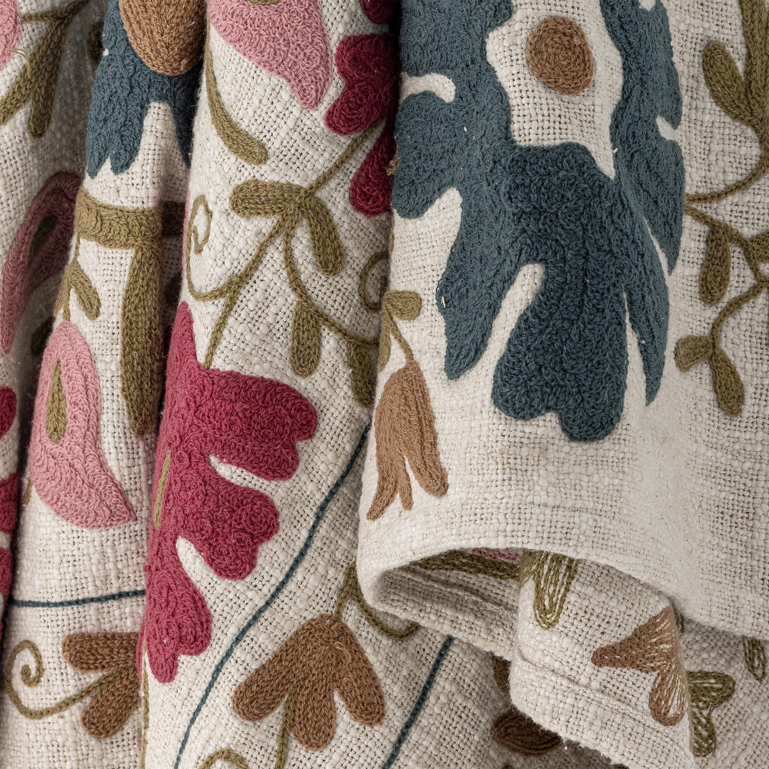 Ceva Cotton Throw - Rose