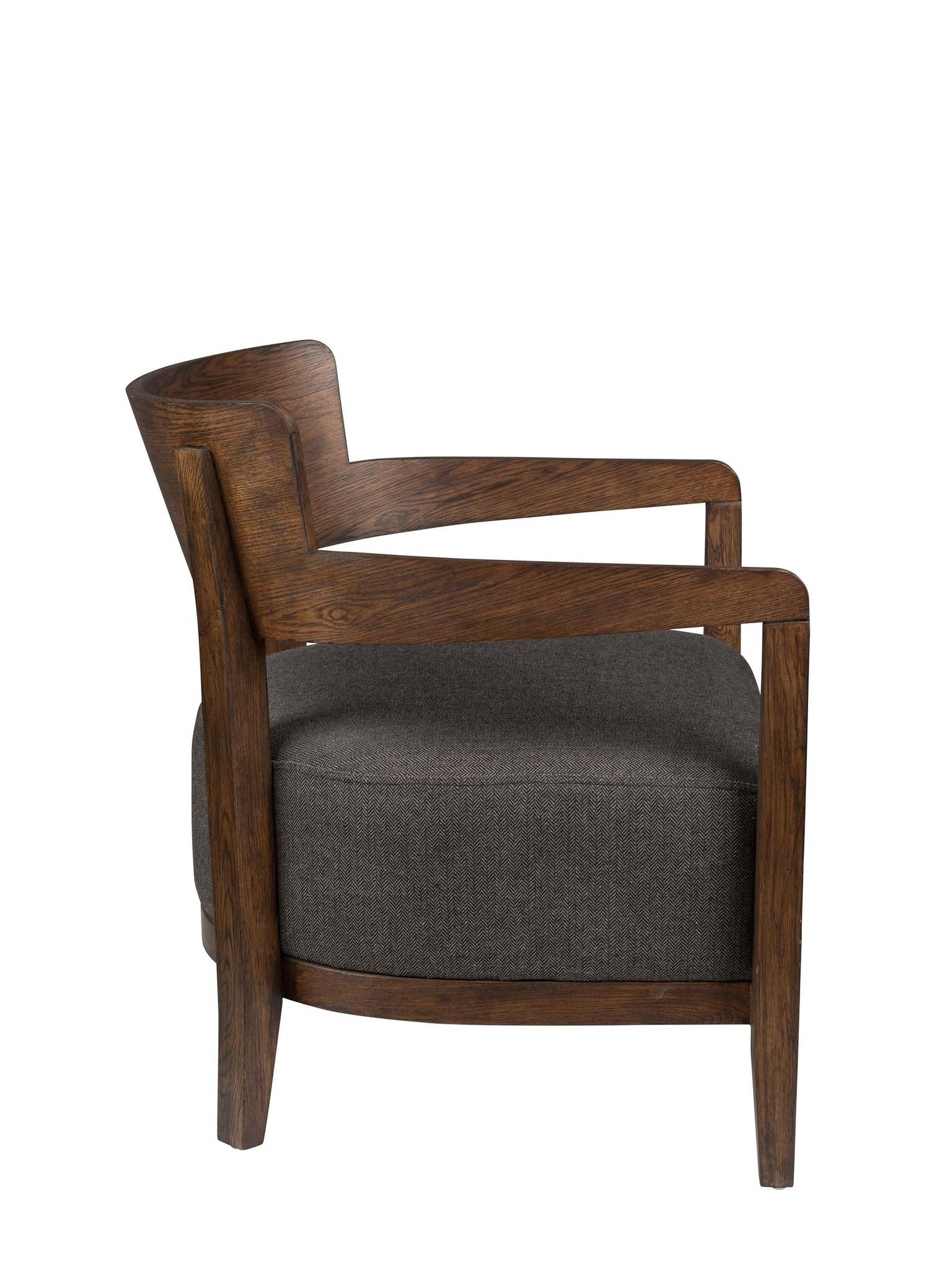 durian solid oak lounge chair