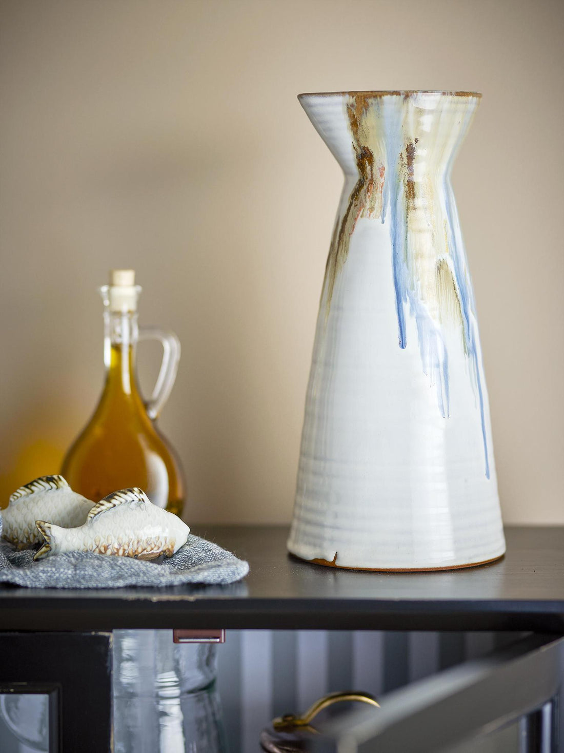 Nettie Jug - Patterned Blue - Stoneware