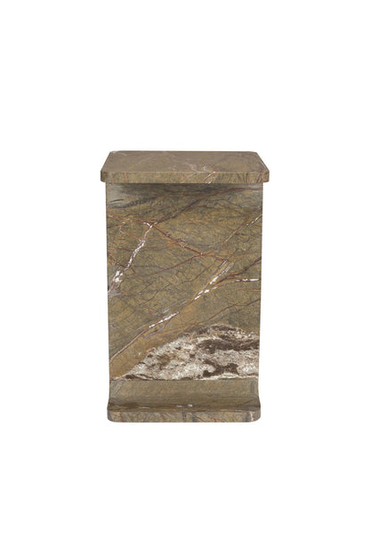 Satpura Brown Marble Side Table