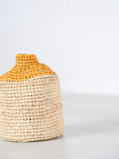 Small Woven Bud/Bottle Vase - 3 colours available