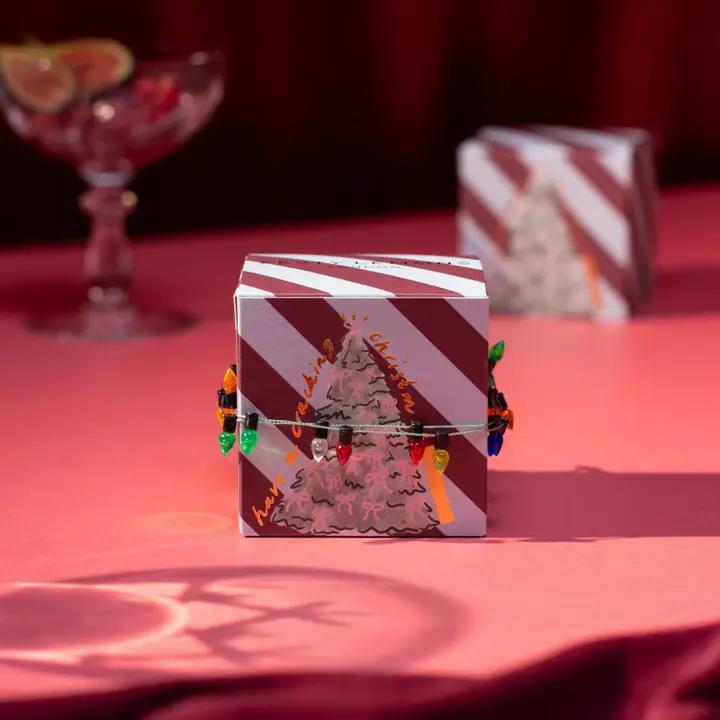 Sparkle Season: Cracking Christmas Tea Lights - Set Of 2