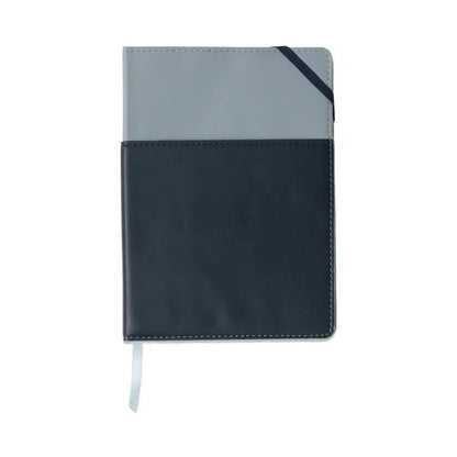 Vegan Leather Pocket Journal - Blue &amp; Navy