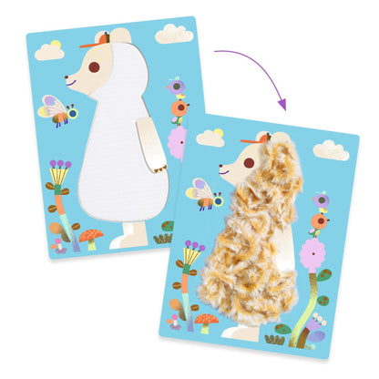 Collages - Wool &amp; Velcro Activity Kit - Fluffy friends! -