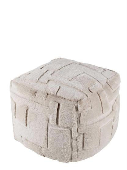 Tovi Geometric Textured Bean Cube - Natural
