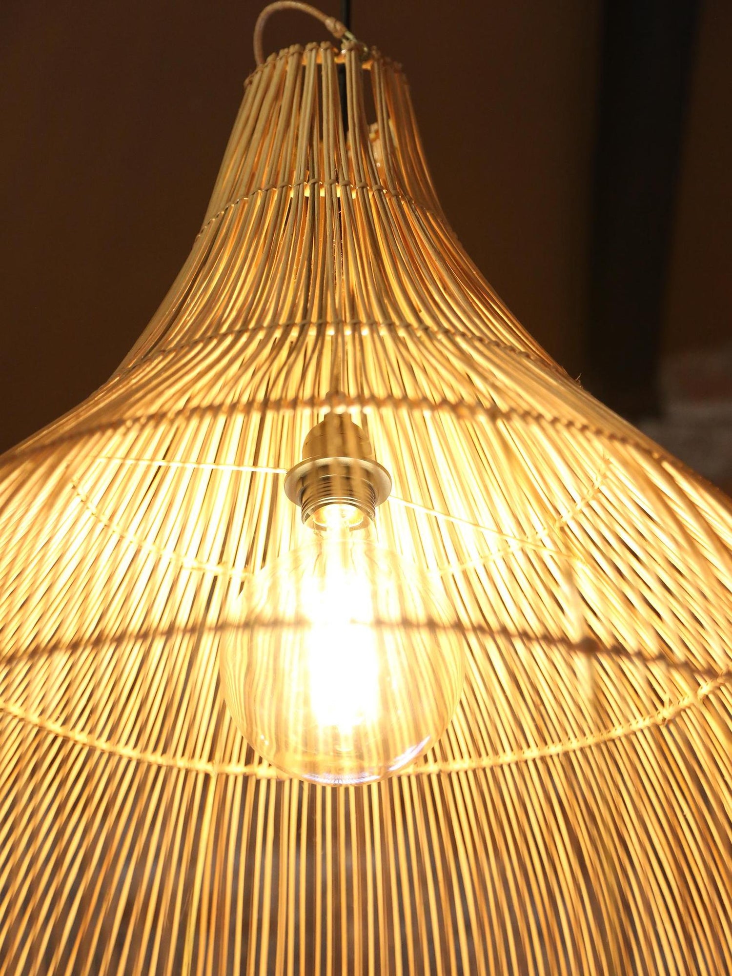 Oversized Hive Rattan Shade