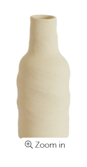 Sesto Ceramics Vase - Matt, Cream