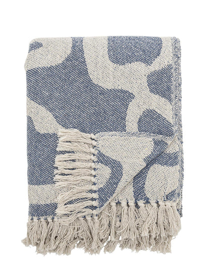 Salobre Recycled Cotton Throw - Blue