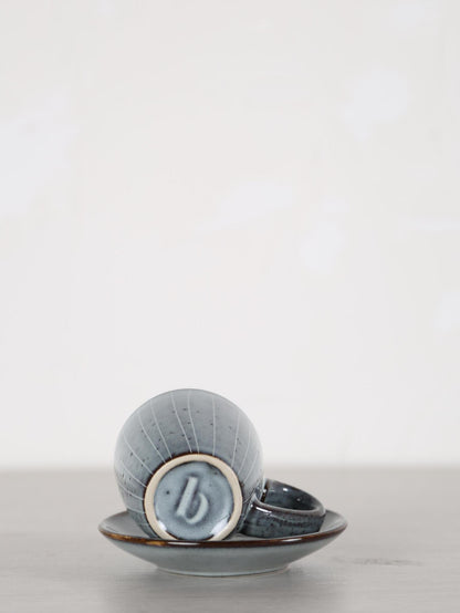 Nordic Sea Stoneware Espresso Cup &amp; Saucer