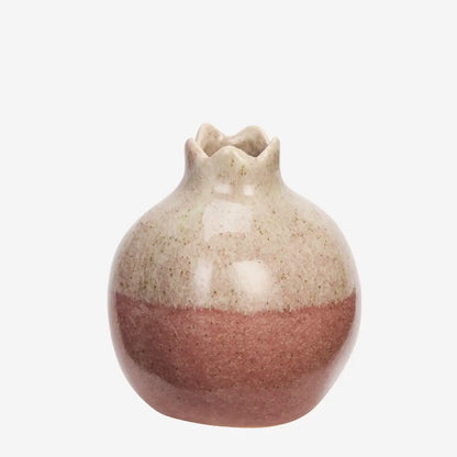 Stoneware Vase Pomegranate Shaped