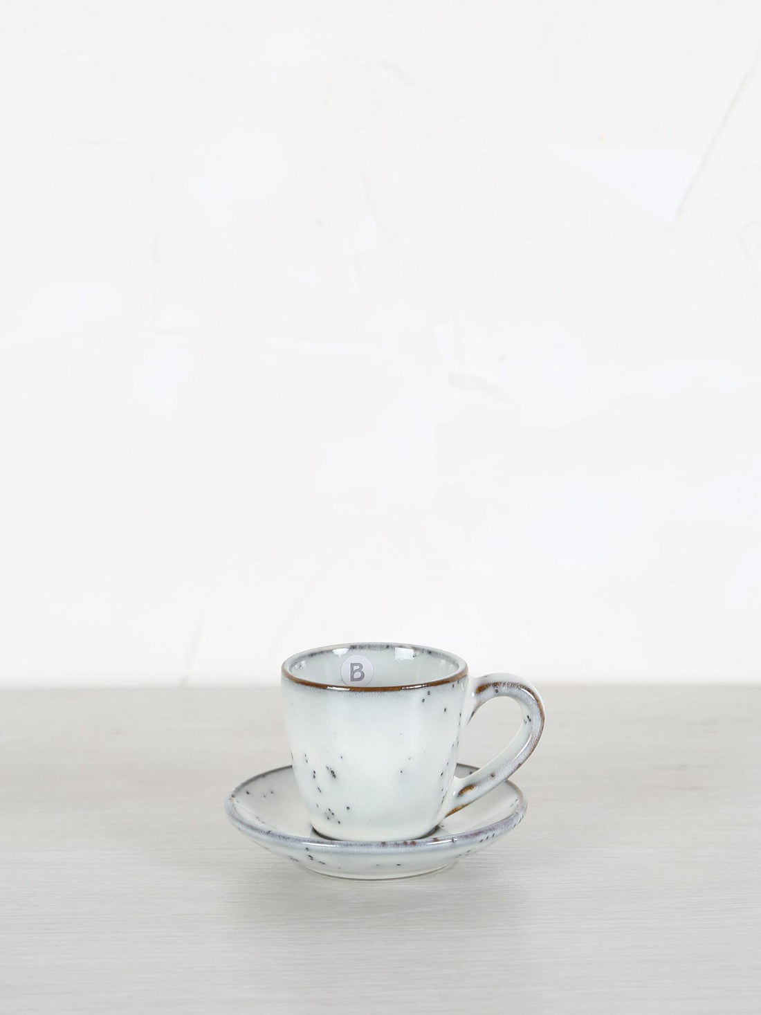 Nordic Sand Stoneware Espresso Cup &amp; Saucer