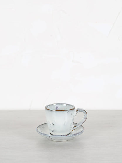 Nordic Sand Stoneware Espresso Cup &amp; Saucer