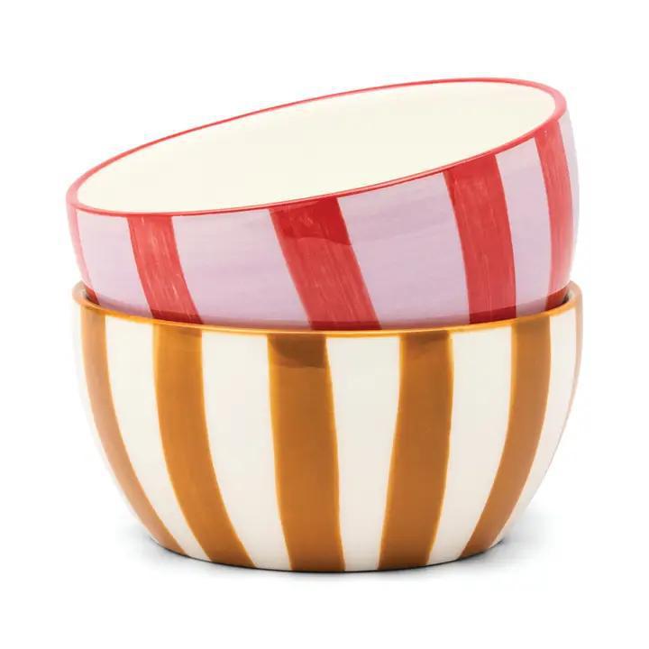 The Bella Dipping Bowls - Set of 2 - Ochre &amp; Rust