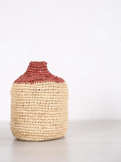 Small Woven Bud/Bottle Vase - 3 colours available