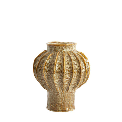 Hakone Ceramic Vase - Olive Green