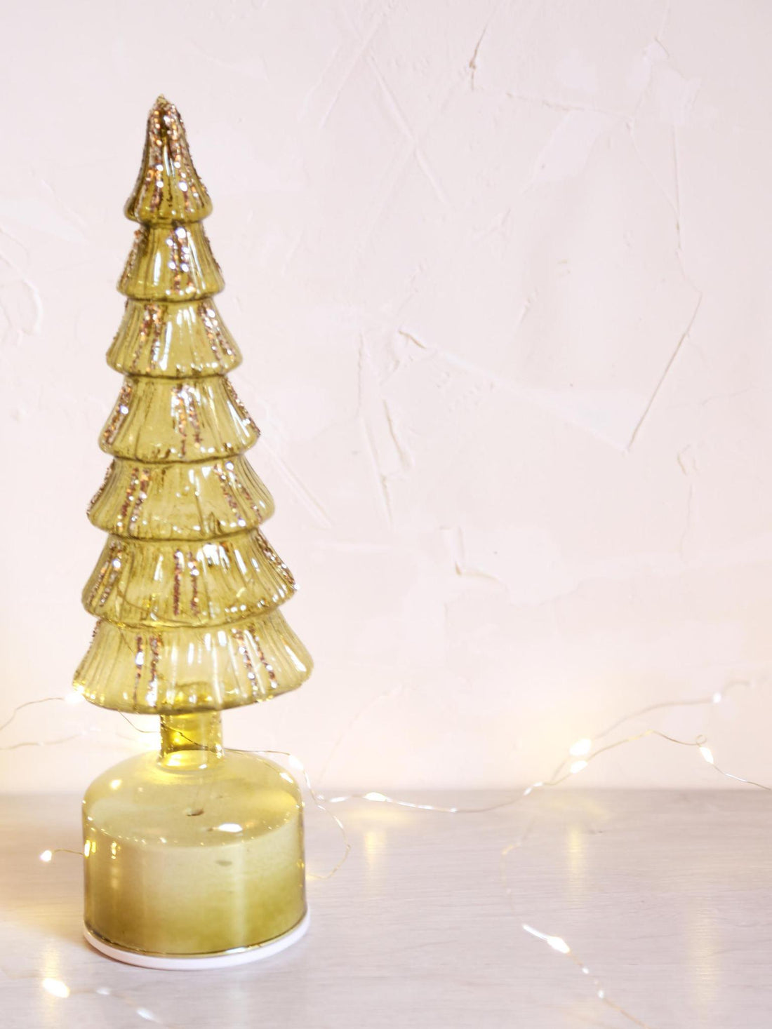 Glass Decorative Tree Ornament - Sage