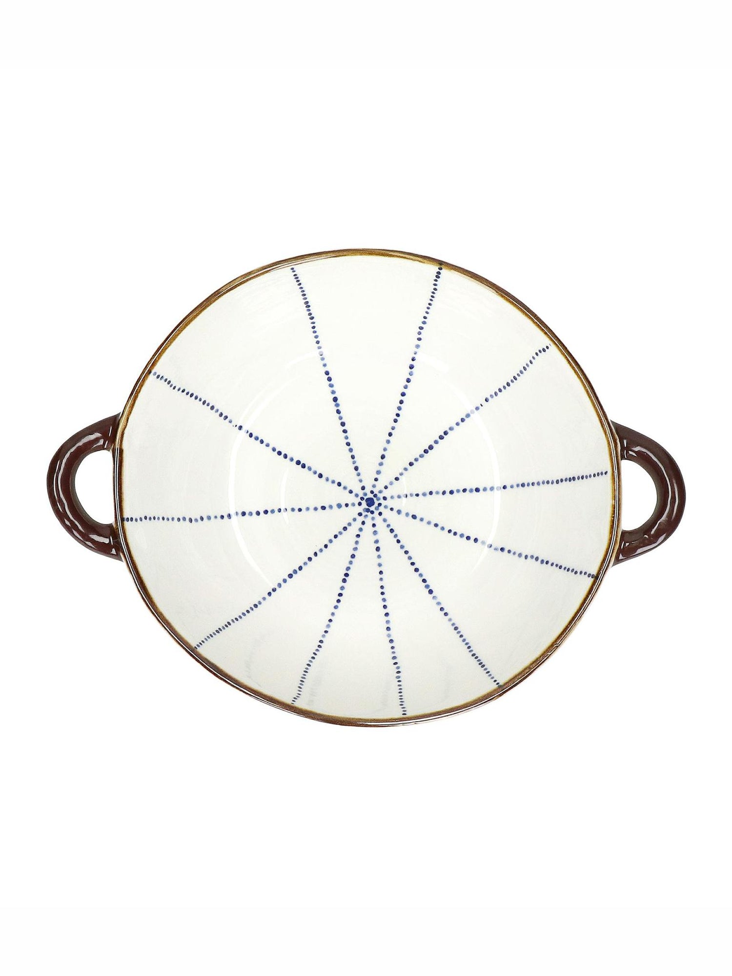 Anafi - Patterned Oven Dish/Bowl - Porcelain, Blue