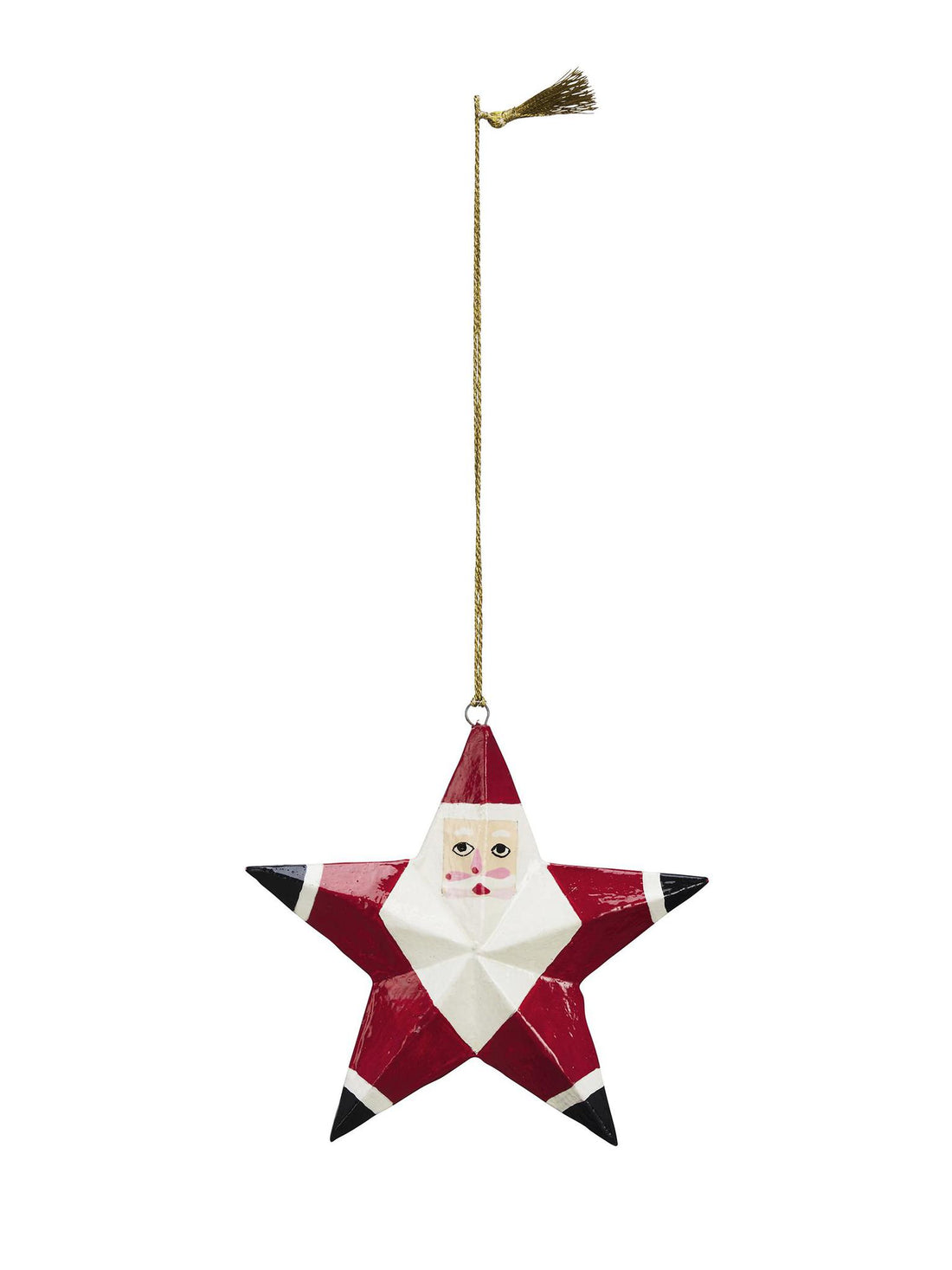 Hand painted wooden Santa
