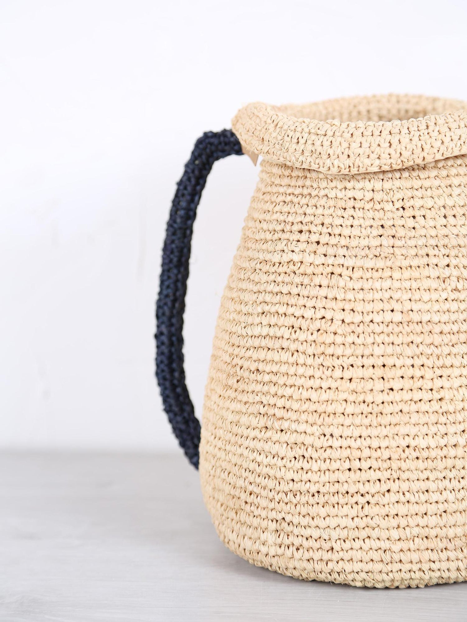 Woven Vase/Jug - Black, Rust