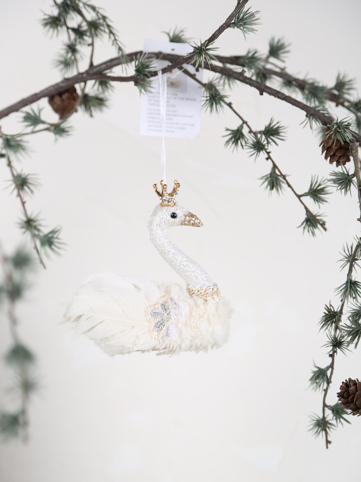 Decorative Embroidered Swan