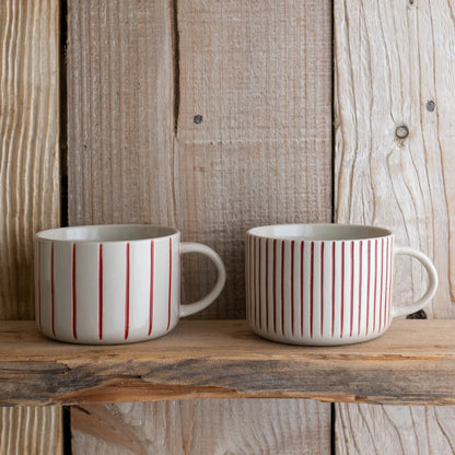 Yarrow Mug - Earth Red - Set Of 2 - 3 Size Options Available
