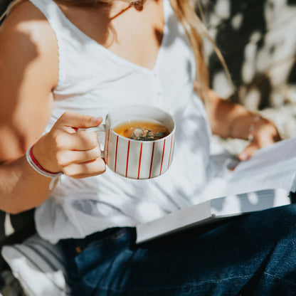 Yarrow Mug - Earth Red - Set Of 2 - 3 Size Options Available