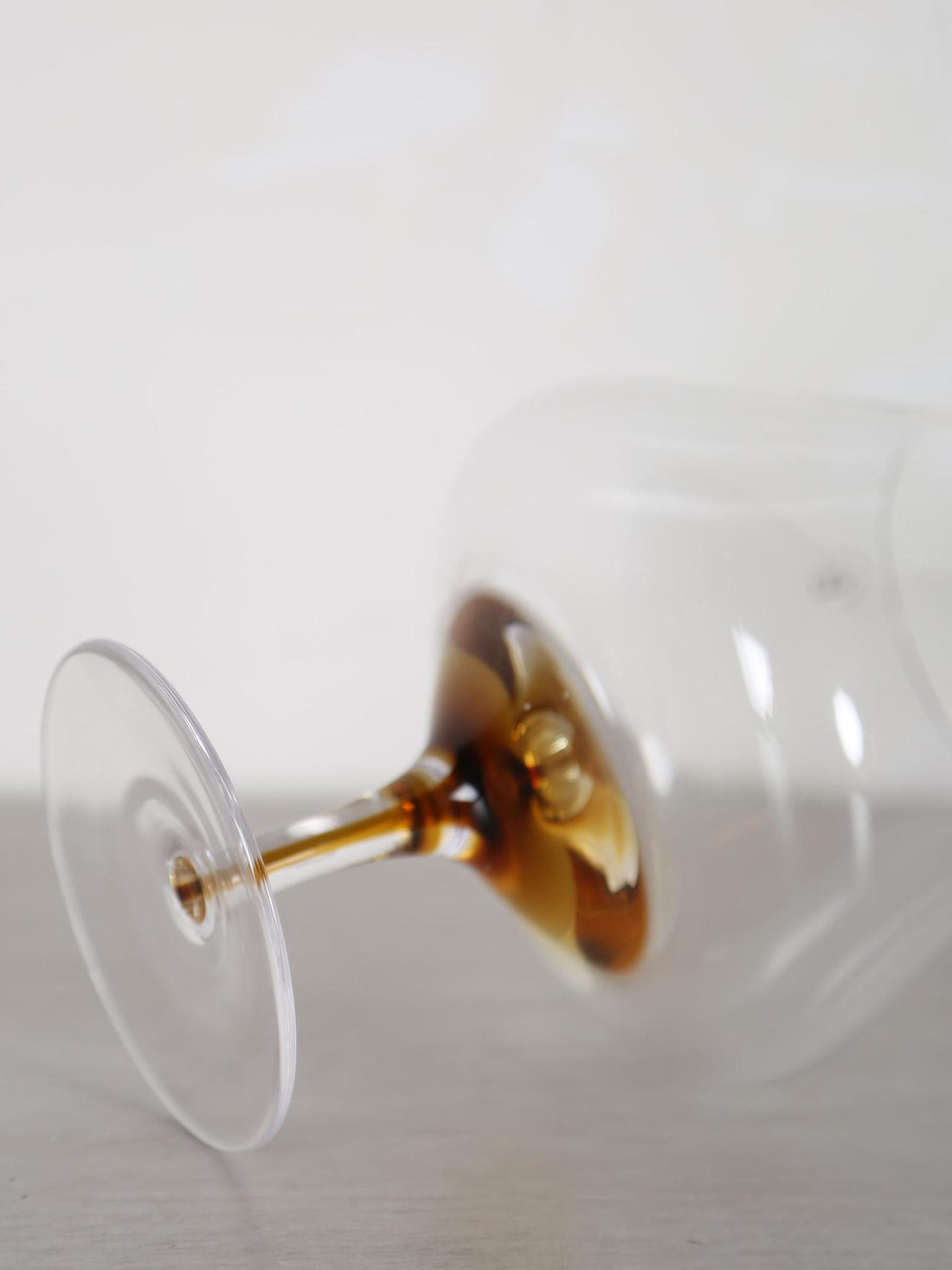 Amber Mouthblown Whiskey Glass