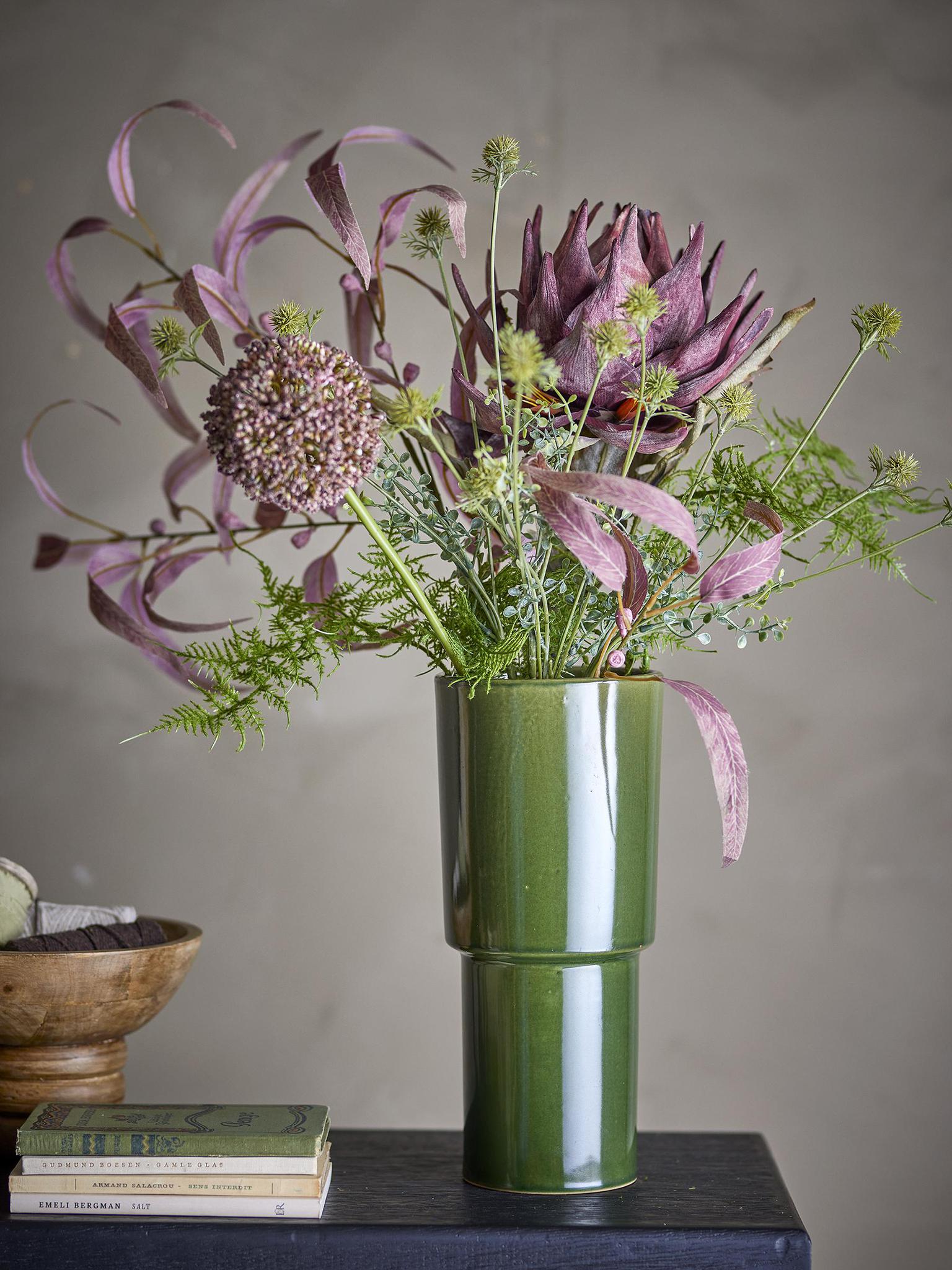 Marji Vase - Green - Stoneware