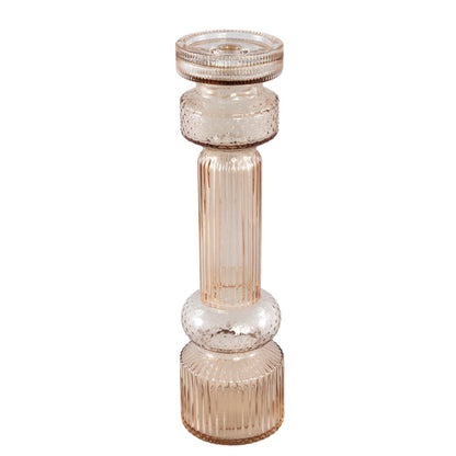 Tall Fadri Glass Candle Holder - 3 Colours Available
