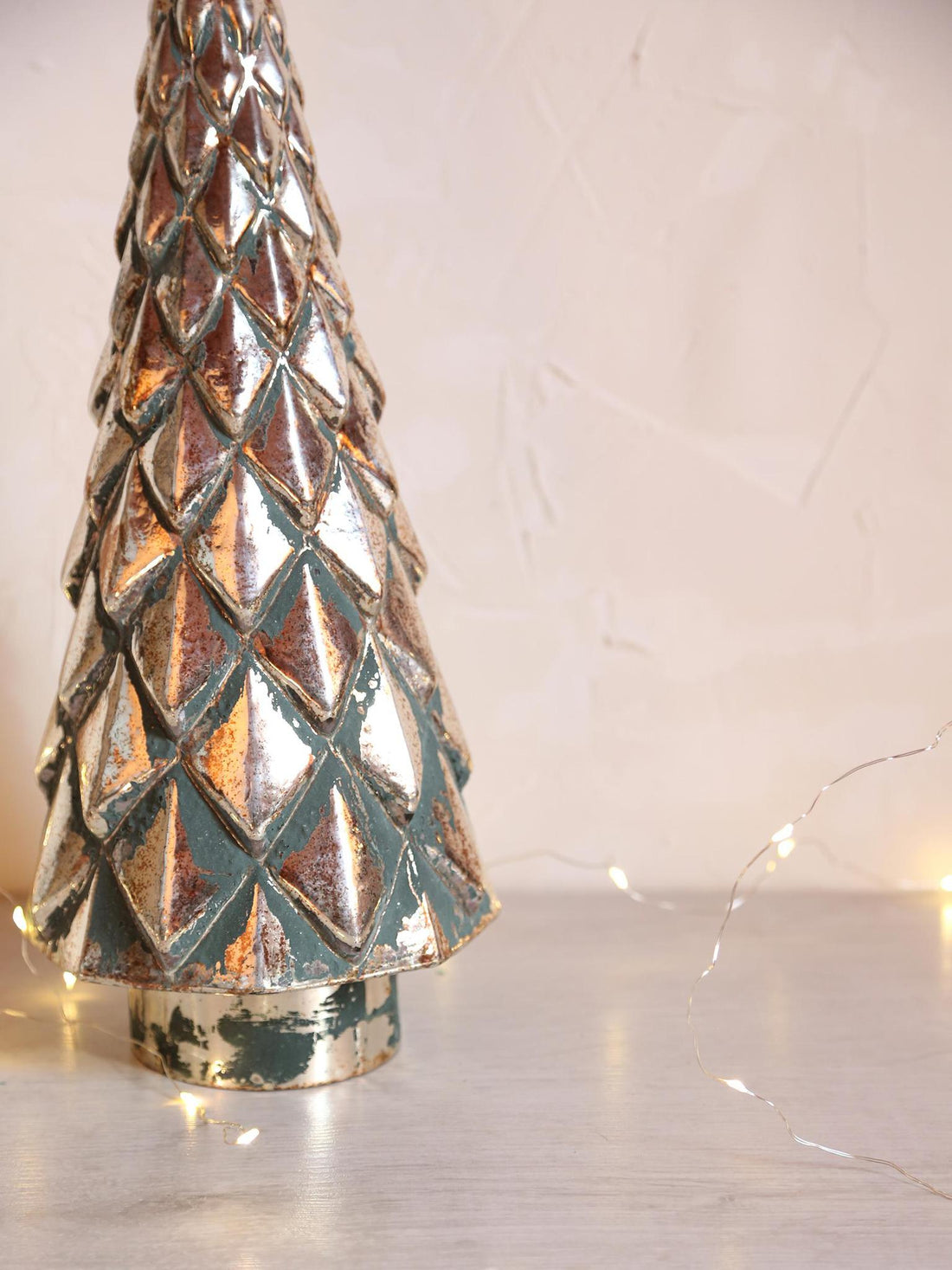 Decorative Forest Green Glass Tree